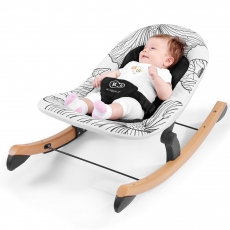 Крісло-гойдалка Kinderkraft Finio Black/White